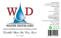 water distillery labels